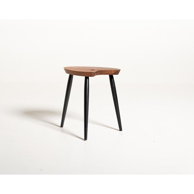 Vintage Scandinavian Stool with Teak Palette Top, 1950s For Sale - Image 9 of 9