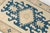 Vintage Hand-Knotted Turkish Kilim Rug in Ivory and Indigo Blue For Sale - Image 6 of 11