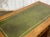 Vintage English Flat Desk with Drawers in Yew Wood with Leather Top, 1970s For Sale - Image 12 of 15