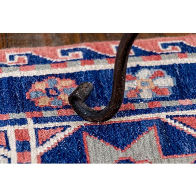 Antique Three Light Wrought Iron Floor Candle Stand For Sale In New York - Image 6 of 6