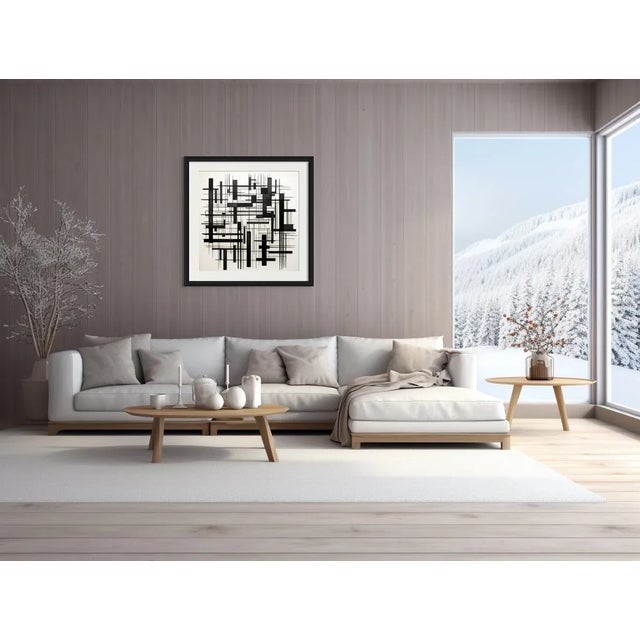 Black and White Minimalist Architectural Fine Art Print Print size 30” x 30” This print is produced in the United States...