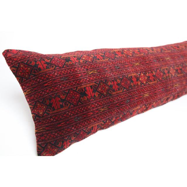 Handwoven Home Decor Lumbar Rug Pillow Cover -14'' X 47 For Sale In Tampa - Image 6 of 10