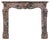 19th Century Louis XV Style Soft Rouge Marble Fireplace Surround For Sale