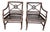2000s Pair of McGuire Target Back Chairs For Sale