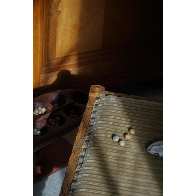 Mid-Century African Hand-Carved Wooden Mancala Game Board, 1950s For Sale - Image 6 of 18