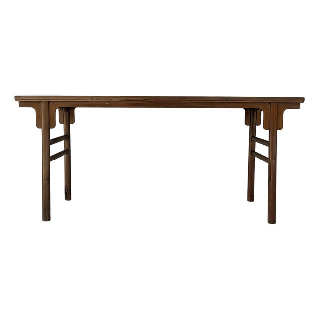75" Long Antique Chinese Painting Table For Sale