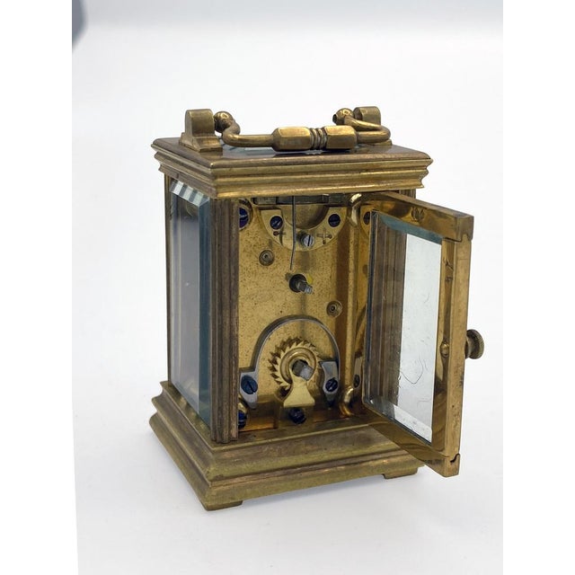 Metal Small Brass Mignon Capuchin Clock, 1890s For Sale - Image 7 of 8
