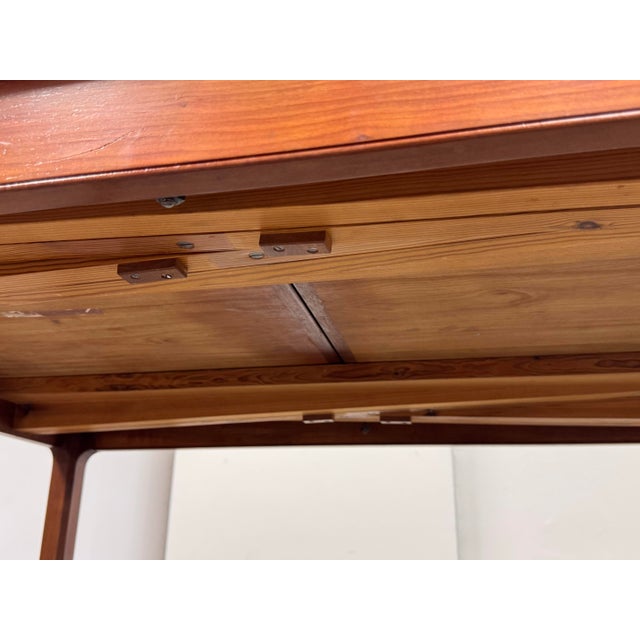 Danish Modern Wood Extension Dining Table, Vintage For Sale - Image 12 of 12