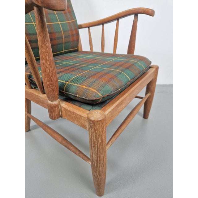 Mid-Century Modern Vintage Scandinavian Beech High Back Armchairs, 1960s, Set of 3 For Sale - Image 3 of 15