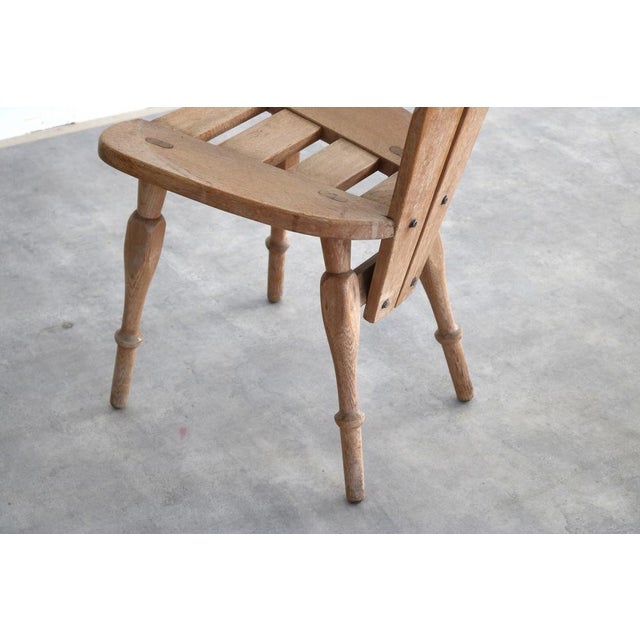 Brown Vintage Brutalist Dining Chairs, 1960s, Set of 4 For Sale - Image 8 of 10