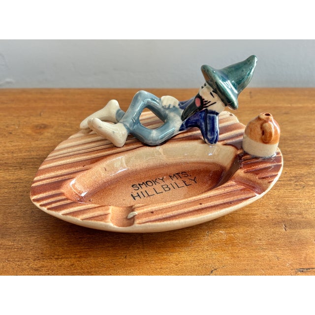 1960s 1960s Great Smoky Mountains Hillbilly and Whiskey Souvenir Ashtray For Sale - Image 5 of 5