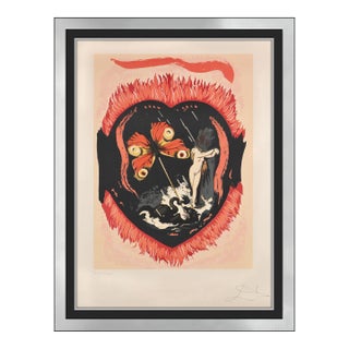 1978 Le Triomphe Surreal Red Lithograph Salvador Dali For Sale