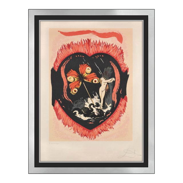 1978 Le Triomphe Surreal Red Lithograph Salvador Dali For Sale