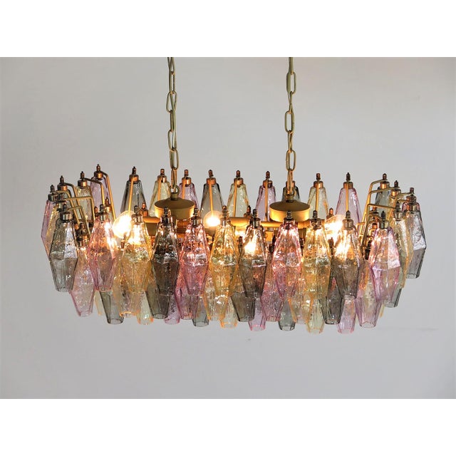 Murano Poliedri Chandelier by Carlo Scarpa, 1990 For Sale - Image 17 of 18