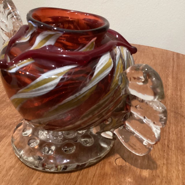 Victorian Antique Stevens & Williams Stourbridge Art Glass Blown Vase Circa 1880 For Sale - Image 3 of 13