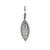3.25cts Aquamarine Pendant in Solid 14k White Gold W Natural Diamond Accents For Sale - Image 9 of 9