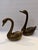 Traditional Vintage Brass Swans- Set of 2 For Sale - Image 3 of 6