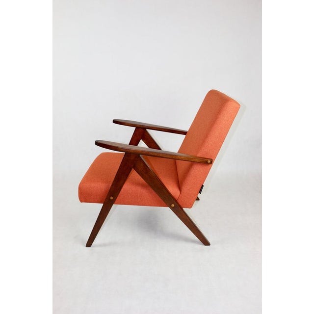Vintage VAR B-310 Armchair in Orange-Brown Structural Fabric For Sale - Image 10 of 11