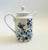 Mid-Century Modern Mid Century Bavarian Porcelain Teapot With Blue Floral Design - Made by Schumann - Arzberg, Germany 1960s For Sale - Image 3 of 14