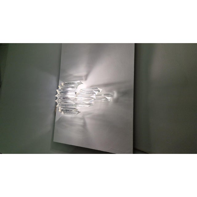 Triedro Wall Light in Murano Glass from Venini, 1960s For Sale - Image 13 of 15