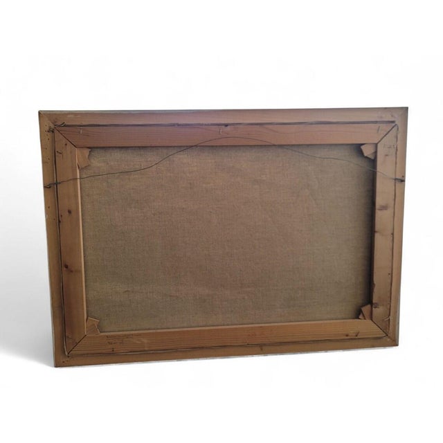 Dutch Winter Landscape, 1800s, Oil on Canvas, Framed For Sale - Image 9 of 10