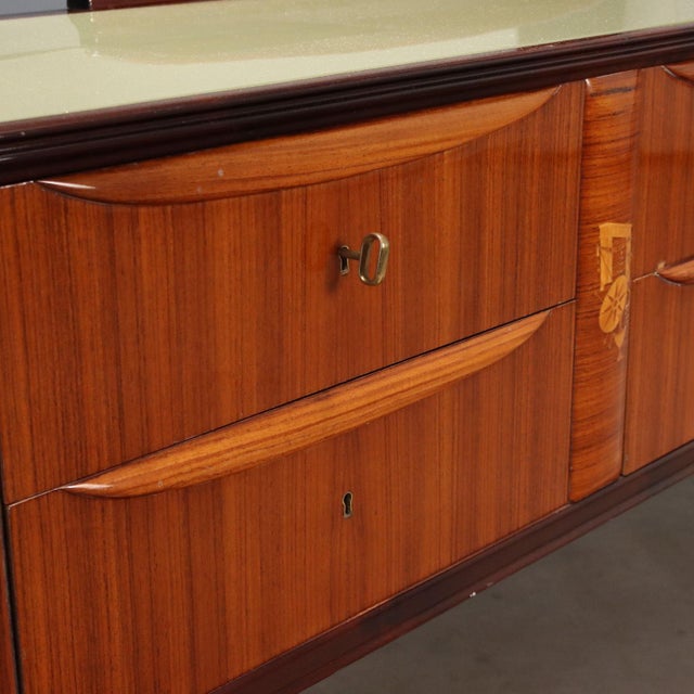 Glass Mid-Century Dresser with Mirror, 1950s For Sale - Image 7 of 12