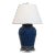 Scalamandre Maison by Port 68 Pavillion Indigo Lamp, 35"H For Sale