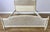Vintage French King Size Bed Frame with Cane Panel and Carved Headboard For Sale - Image 3 of 12