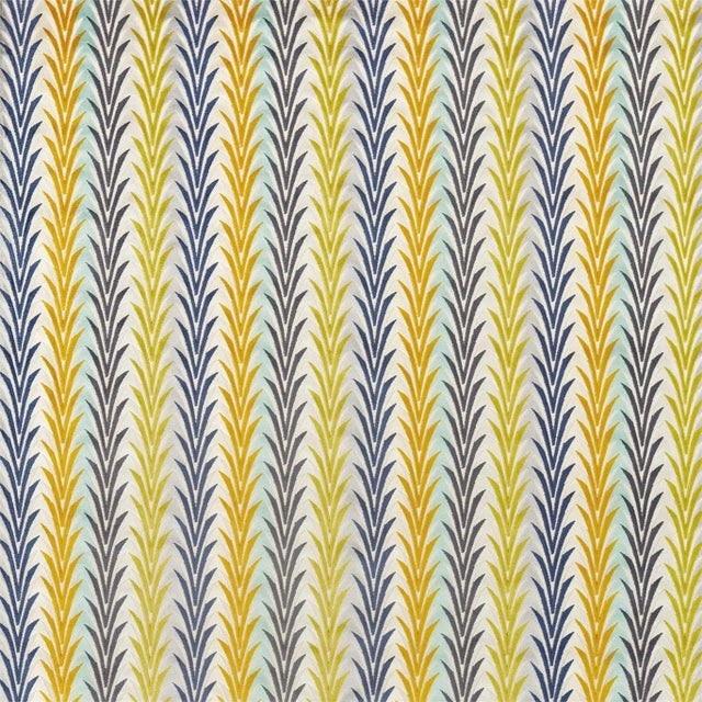 Harlequin Velika Fabric in Sienna/Citrus/Ink - a Sample For Sale