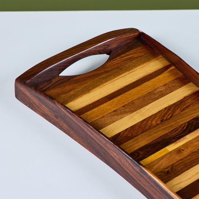 Don Shoemaker Rectangular Cocobolo Tray for Señal For Sale - Image 11 of 14