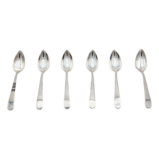 Silver Tea Spoons, Set of 6 For Sale