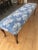 French Vintage French Style Upholstered Bench For Sale - Image 3 of 7