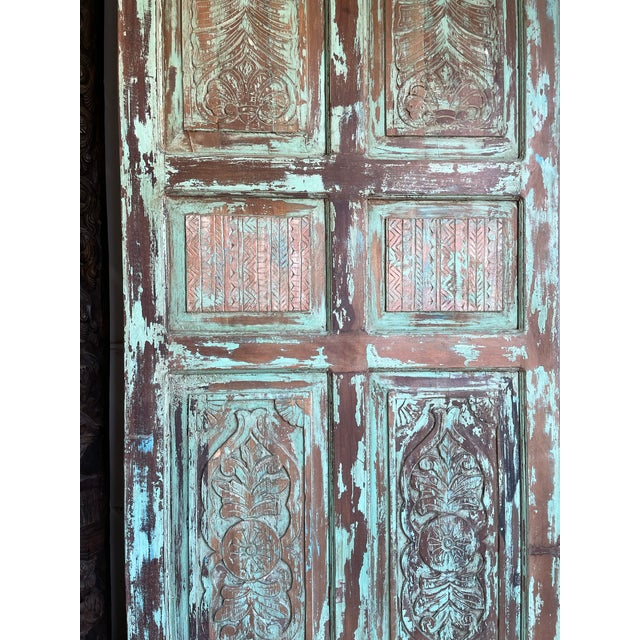 Make a bold design statement with this vintage hand-carved door panel, showcasing intricate artisan craftsmanship and a...