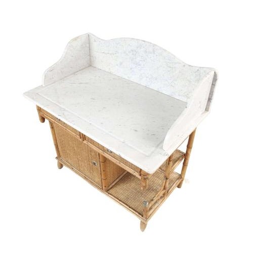 Antique Swedish Washstand with Marble Top from Bodafors, 1890 For Sale - Image 3 of 13