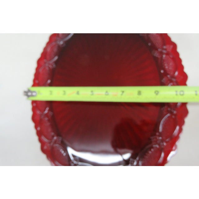 Avon 1876 Cape Cod Collection Ruby Red Oval Serving Plate For Sale - Image 10 of 12