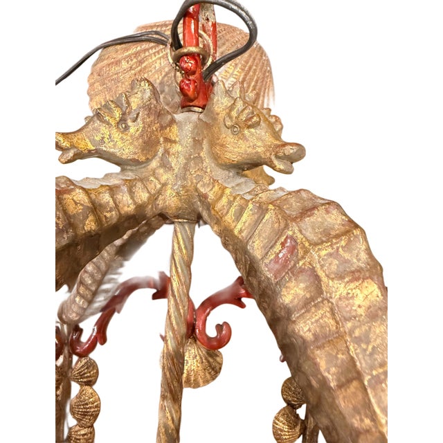 1990s Hollywood Regency Fanciful Seaside Chandelier For Sale In Birmingham - Image 6 of 11