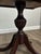 Antique English Regency Style Mahogany Drop Leaf Pedestal Side Table With Drawer For Sale - Image 10 of 10