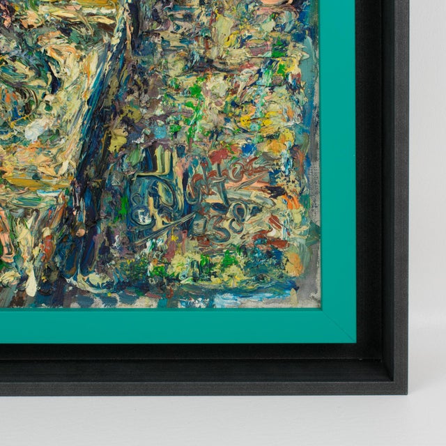 Mid-Century Modern Brutalist Still Life in the Summer, Oil on Canvas Painting by e.j.e. Dulfer For Sale - Image 3 of 18