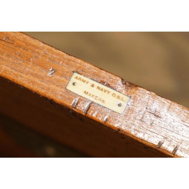 Campaign Oak Zinc Bound Chest of Drawers by Army & Navy C.S.L Makers, 1890 For Sale - Image 14 of 18