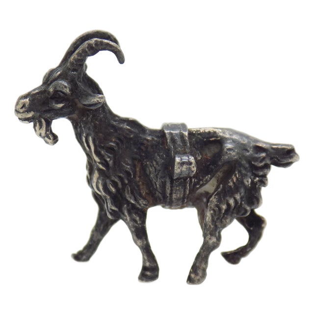 Vintage Italian Handmade Silver Goat, 1960s For Sale