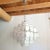 Vistosi Murano Mid Century Modern Murano White Disc Chandelier 1980s For Sale - Image 4 of 11