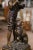 Bronze Early 20th C. Belgian Patinated Spelter Sculpture of Boy Feeding Dog by Rousseau For Sale - Image 8 of 12