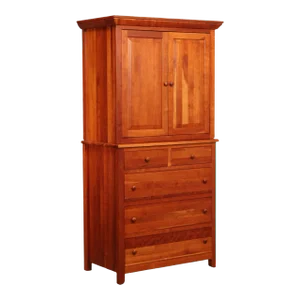 Stuart David Solid Cherry Bedroom Armoire Cabinet