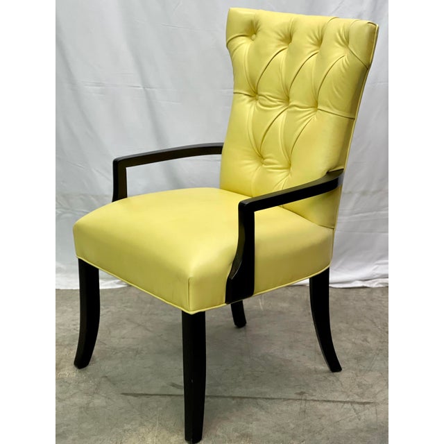 Contemporary Leathercraft Pasadena Banana Accent Chair Chairish