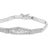 Contemporary Stunning Natural Diamond 14k Solid White Gold Bracelet For Sale - Image 3 of 9