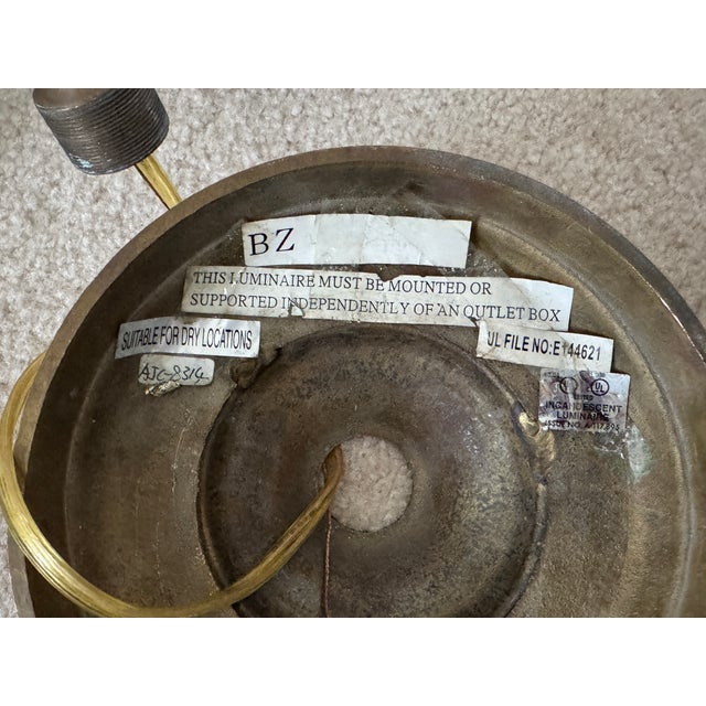 Vintage French Louis XVI Gilded Brass & Crystal Luminaire/Chandelier For Sale - Image 13 of 18