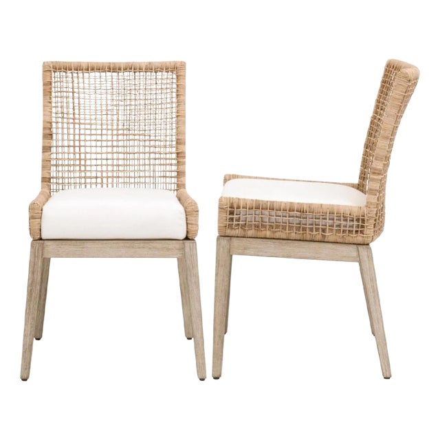 Essentials For Living Seaside Performance Fabric Dining Chairs - Set of 2 For Sale