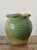 Green Vintage Original Studio Pottery Ruffle Vase For Sale - Image 8 of 12