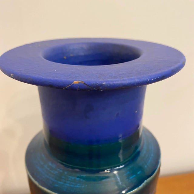 1960s Mid-Century Modern Italian Ceramic Vase For Sale In Cleveland - Image 6 of 11