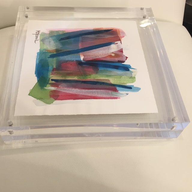 Original Art in Lucite by M Stancil For Sale In Atlanta - Image 6 of 13